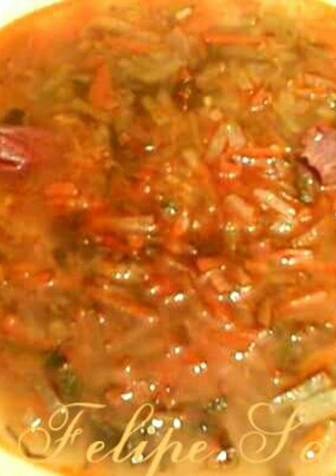 Una foto de Sopa juliana (sopa de verduras)