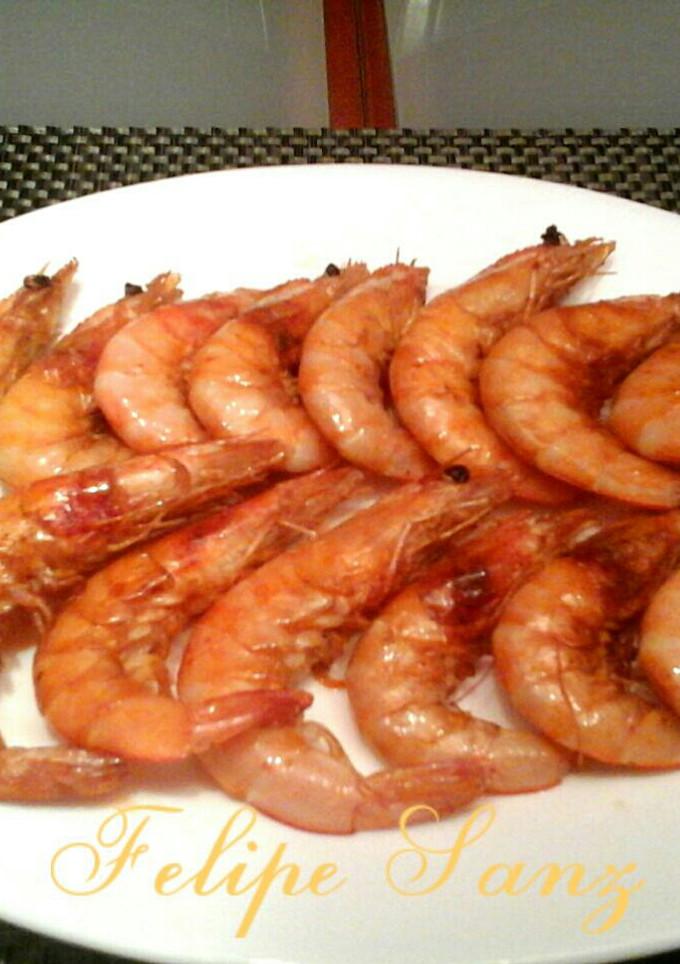Una foto de Langostinos a la plancha