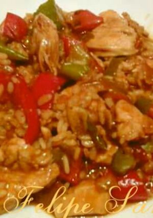 Una foto de Pechuga de pollo (A la hortelana)