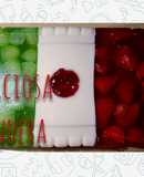 Gelatina tricolor / Bandera de México 