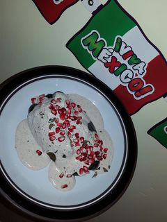Una foto de Chiles en nogada muy fáciles