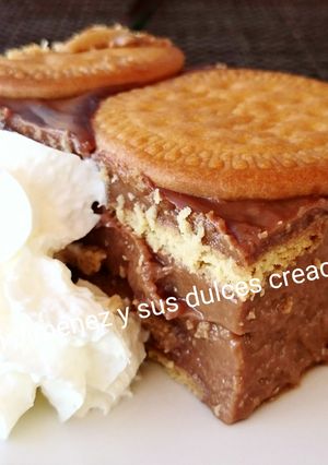 Una foto de Tarta crema de chocolate