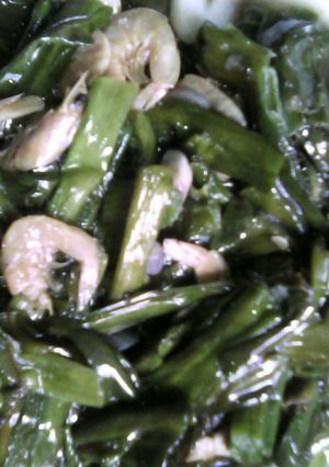 Foto resep tumis genjer udang kering