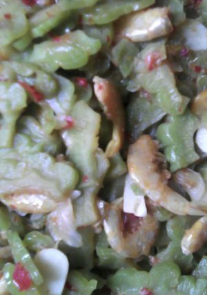 Foto resep tumis pare udang manis