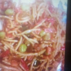 Spicy spaghetti A picture of Spicy spaghetti.