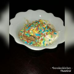A picture of Homemade Coffee-chocolate vanilla ice-cream.