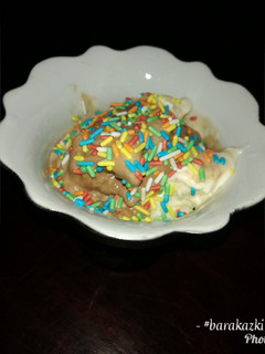 A picture of Homemade Coffee-chocolate vanilla ice-cream.