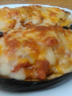 Una foto de Berenjenas rellenas al horno