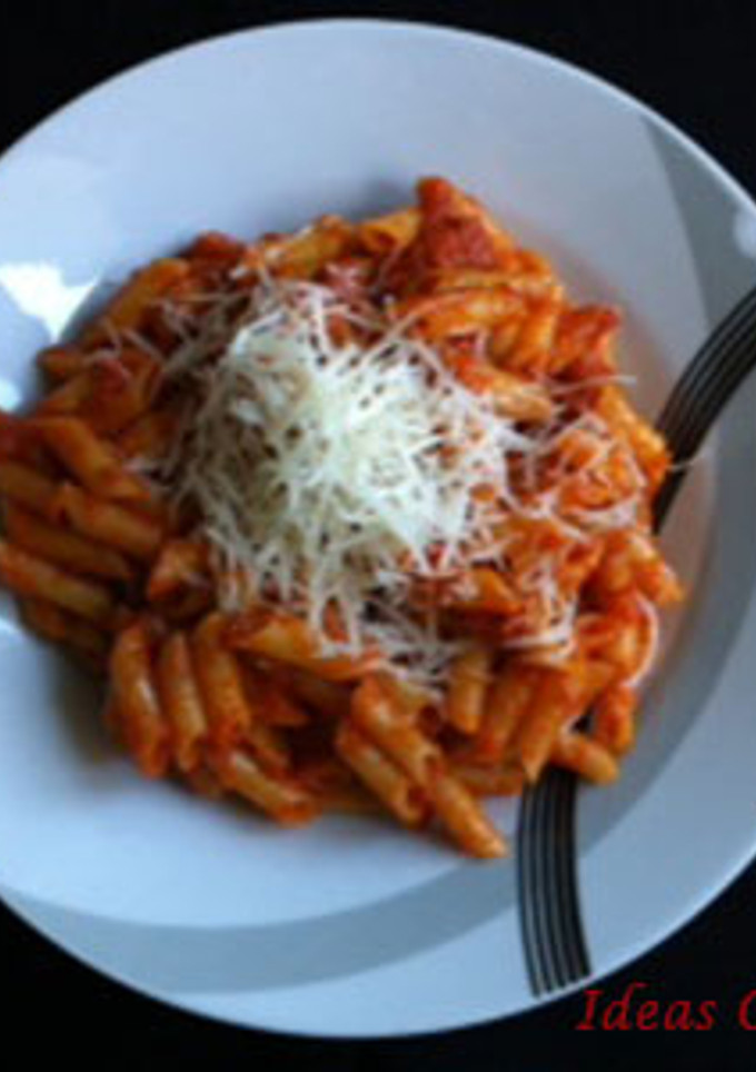 Una foto de Macarrones con chorizo