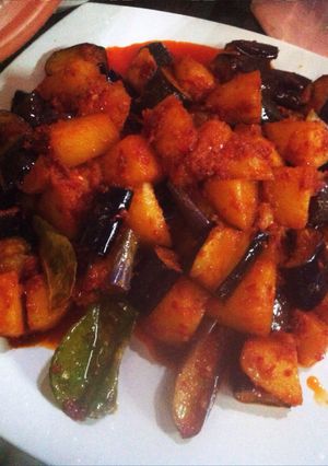 Foto resep Sambal goreng terong kentang