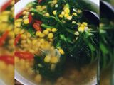 Sayur bayam jagung