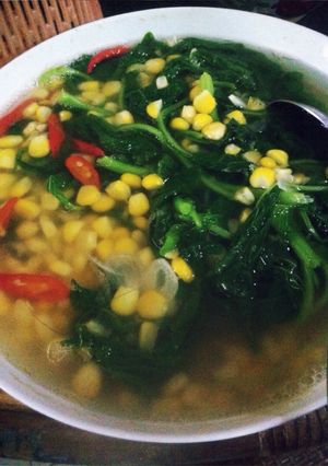 Foto resep Sayur bayam jagung
