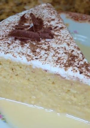Una foto de Pastel tres leches