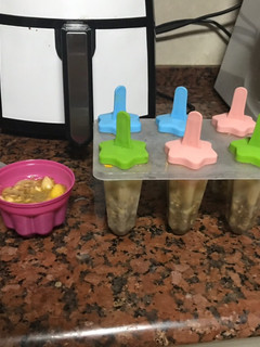 Una foto de Budín y helado de chía y avena