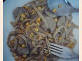 fetucinni sweetcorn & meetball