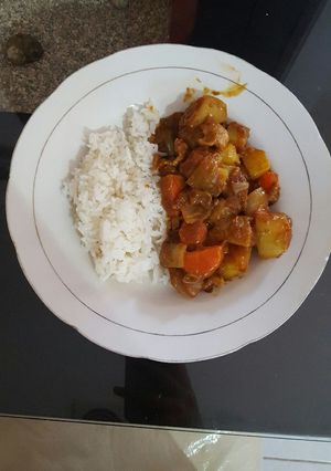 Foto resep beef curry rice rumahan simple 