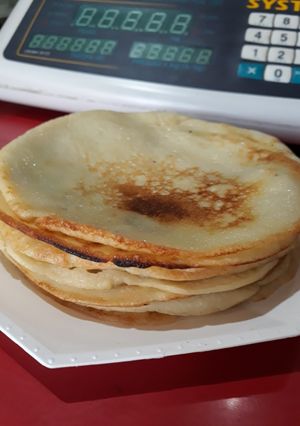 Una foto de Panqueques de banana