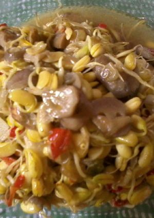 Foto resep Tumis jamur merang & kecambah kedelai