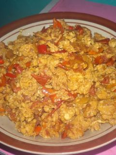 Foto resep telur orak arik