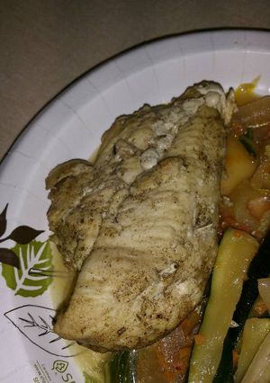 A picture of Chicken Breasts with Herb Basting Sauce.