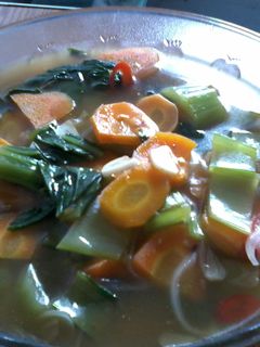Foto resep Pokcoy Wortel Kuah Saus Tiram