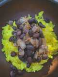 Feijoada vegana 🌱 con arroz curry 🍛