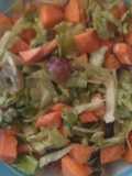 Ensalada de papaya y lechuga