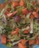 Ensalada de papaya y lechuga