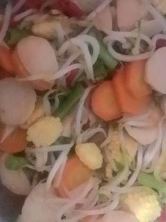 Foto resep tumis touge bakso ikan mudah dan cepat