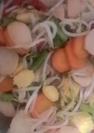 Foto resep tumis touge bakso ikan mudah dan cepat