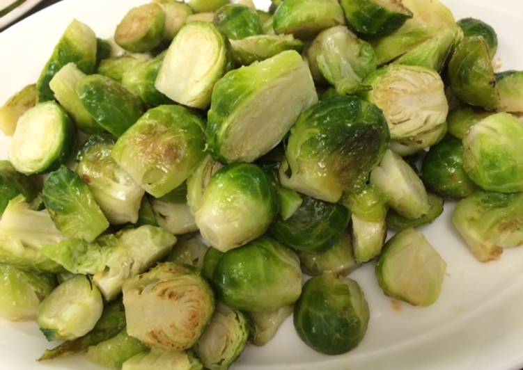 Recipe of Homemade Roasted Brussels Sprouts