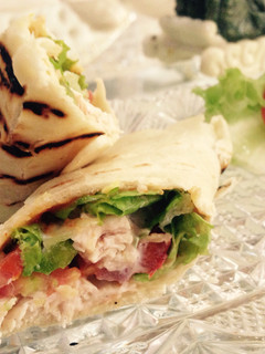 Foto resep chicken wrap homemade tortilla