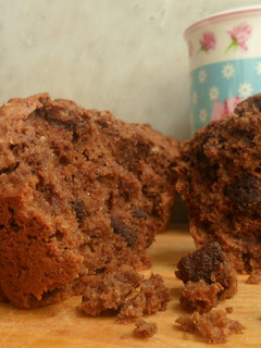 Una foto de Muffins veganos de chocolate