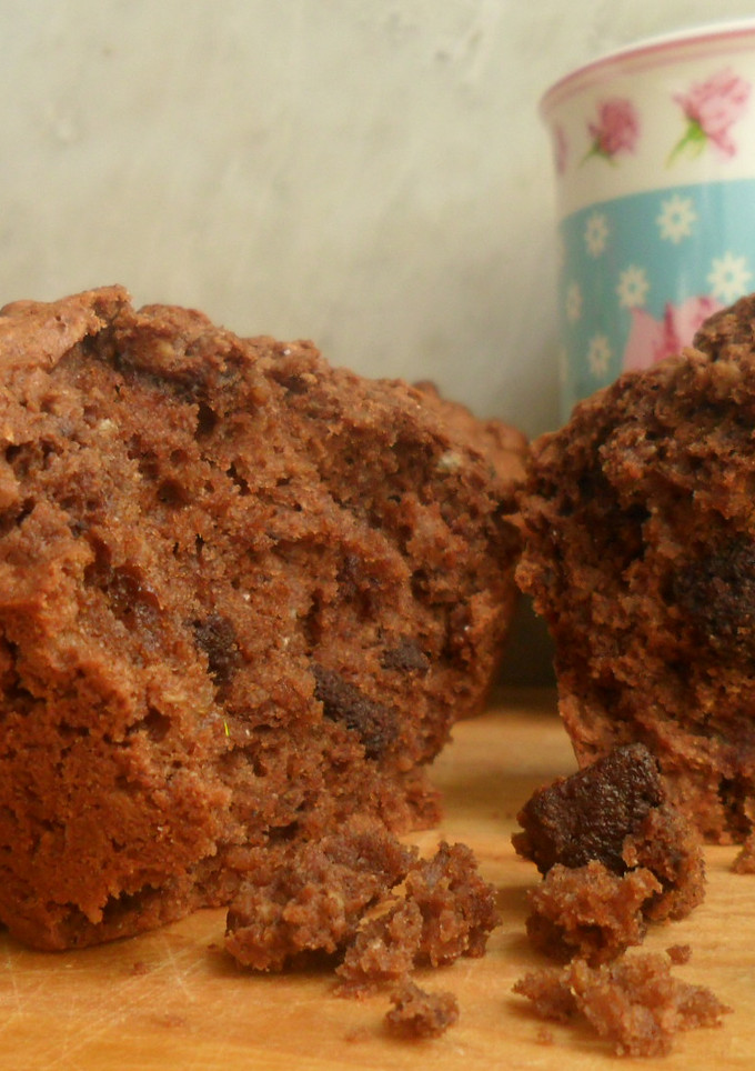 Una foto de Muffins veganos de chocolate
