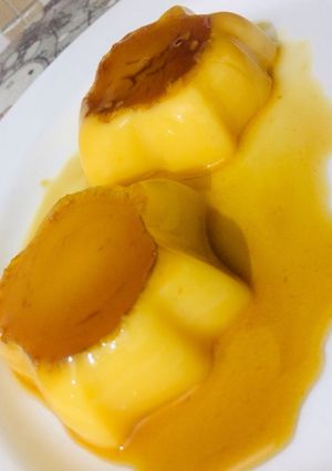 A picture of Caremal custard pudding.