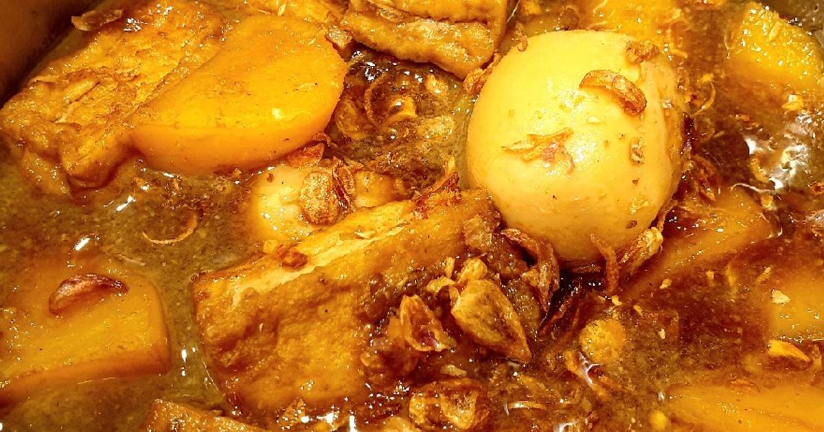 Resep Semur Tahu Telur Kentang Kaya Rempah Oleh Nanawu Cookpad