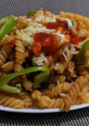 A picture of Spiral pasta.