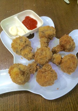 Foto resep Jamur krispy isi tuna/ crispy mushrooms with tuna