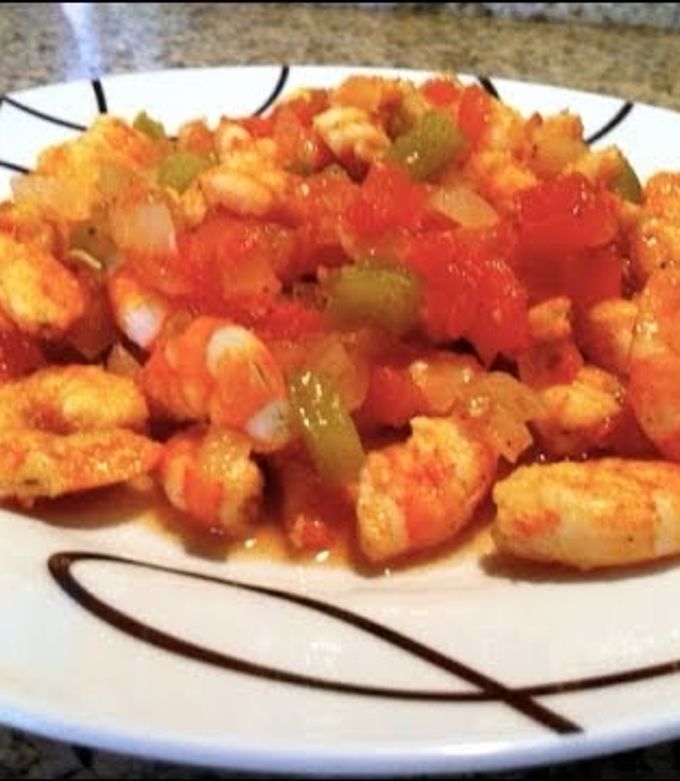 Una foto de Camarones rancheros