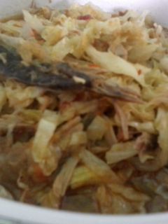 Foto resep Tumis kubis ikan tongkol pedas