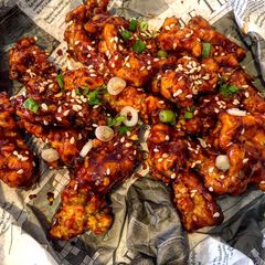 A picture of Korean Fried Chicken.