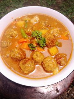 Foto resep Kare Bola Daging Asam Pedas