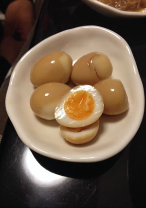 A picture of Soft-Boiled Seasoned Quail Eggs.