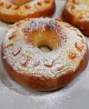 Tortell de Sant Antoni de anís y naranja con crema pastelera