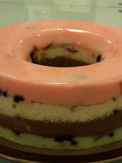 Foto resep pudding biskuit 4 lapis with vla