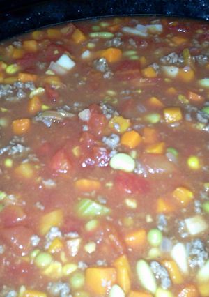 A picture of Hamburger Soup.