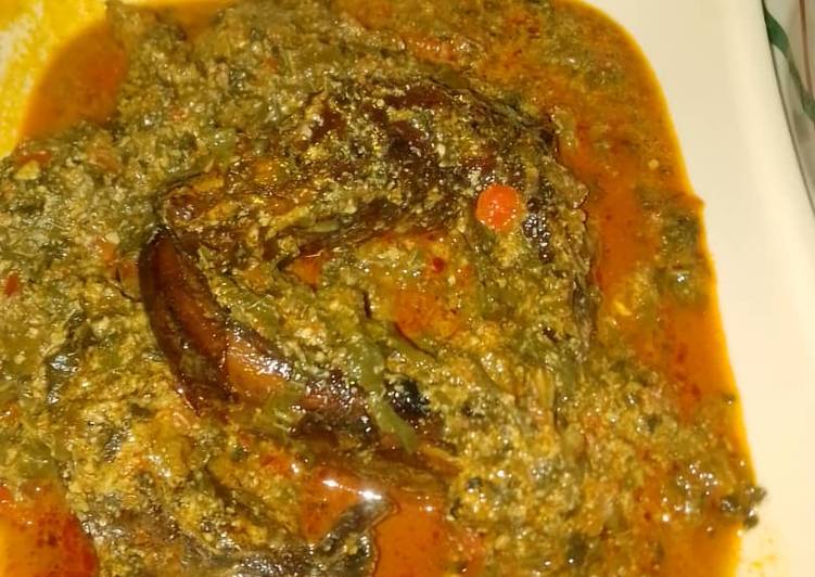 Egusi and green soup