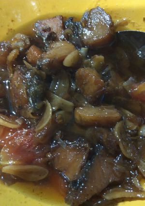 Foto resep iwak telang masak asam 