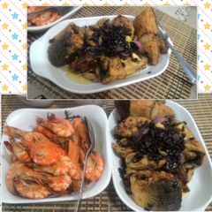 A picture of Milkfish with salted black beans.