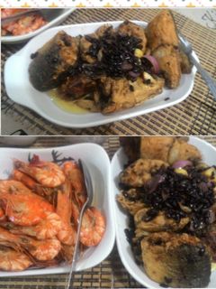 A picture of Milkfish with salted black beans.